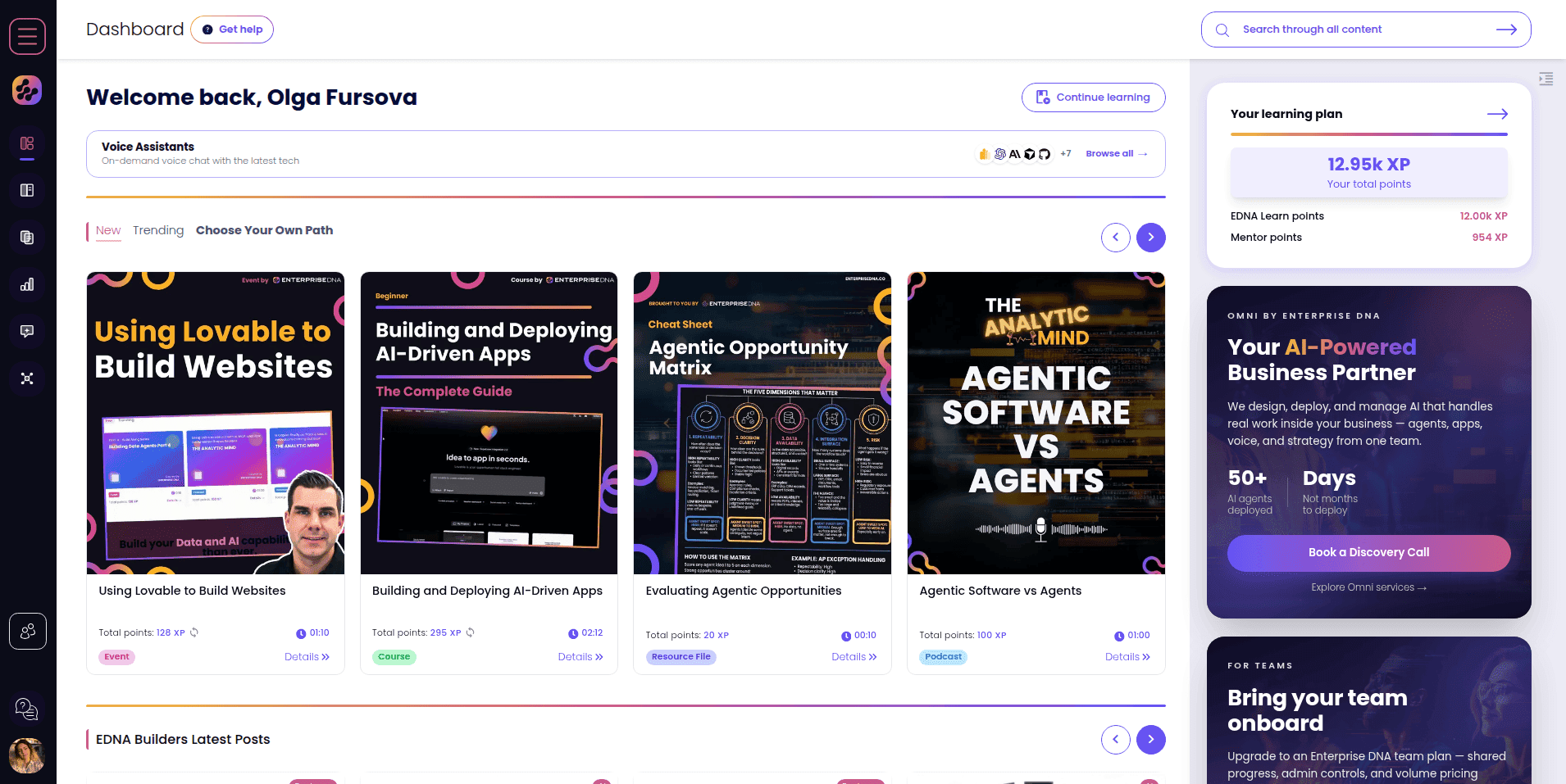 Enterprise DNA — Learning Platform & Mentor screenshot 1
